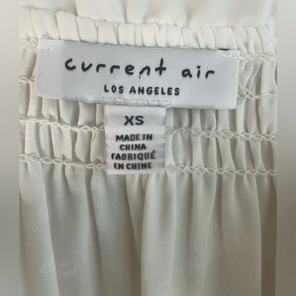 Current Air Smocked Pleated Floral White Mini Dress size XS - Picture 5 of 12